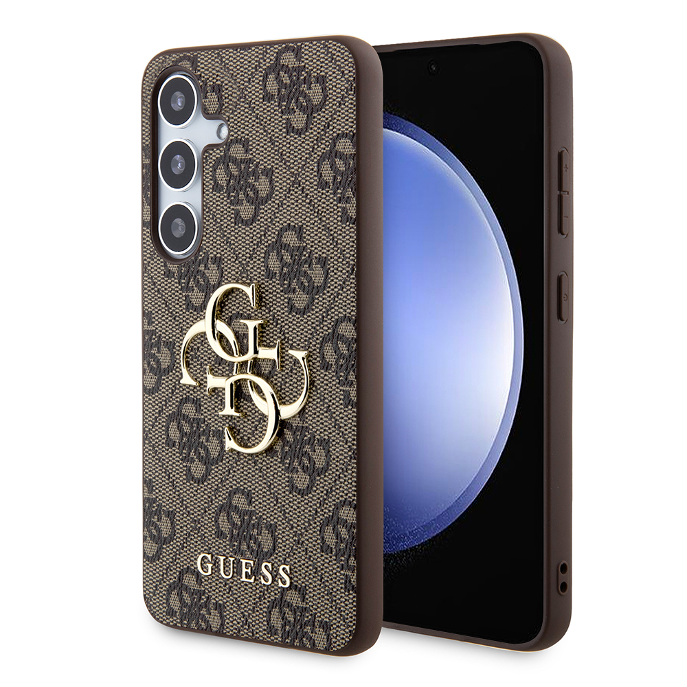 Калъф за Samsung Galaxy S24 Plus - Guess Hardcase 4G Big Metal Logo (GUHCS24M4GMGMGBR) - Кафяв