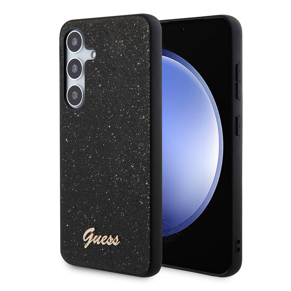 Чанта за Samsung Galaxy S24 Plus - Guess Glitter Script (GUHCS24MHGGSHSHK) - Черна