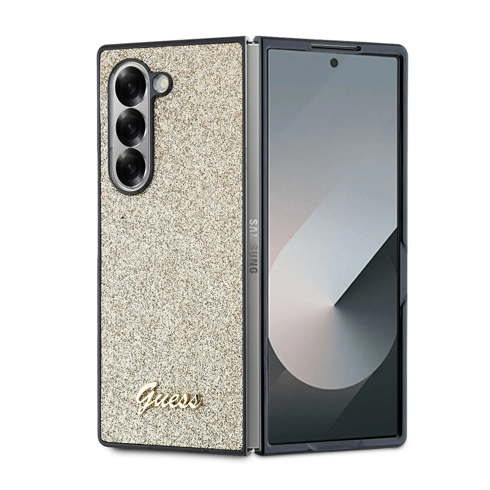 Калъф за Samsung Galaxy Z Fold6 - Guess Glitter Script (GUHCZFD6HGGSHD) - златен