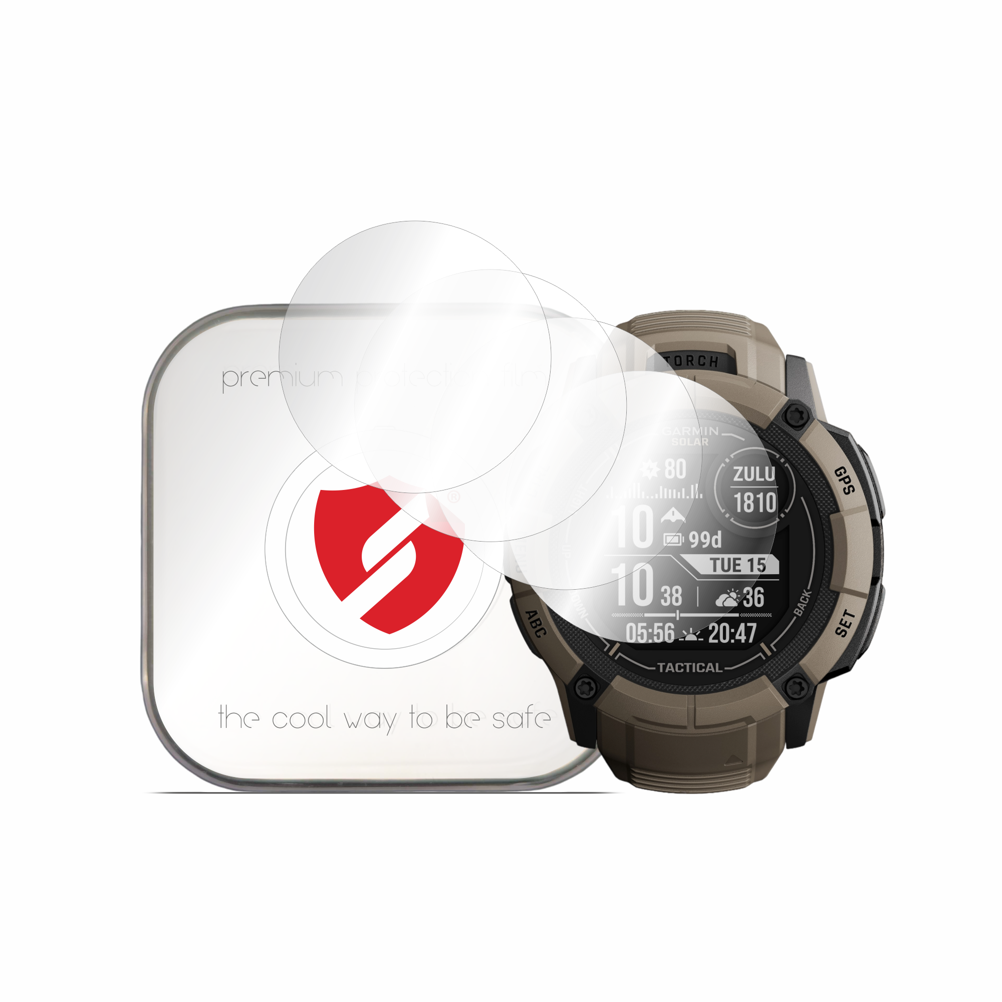 [4x Pack] Премиум регенеративно фолио Garmin Instinct 2X Solar - Smart Protection Classic - Прозрачен