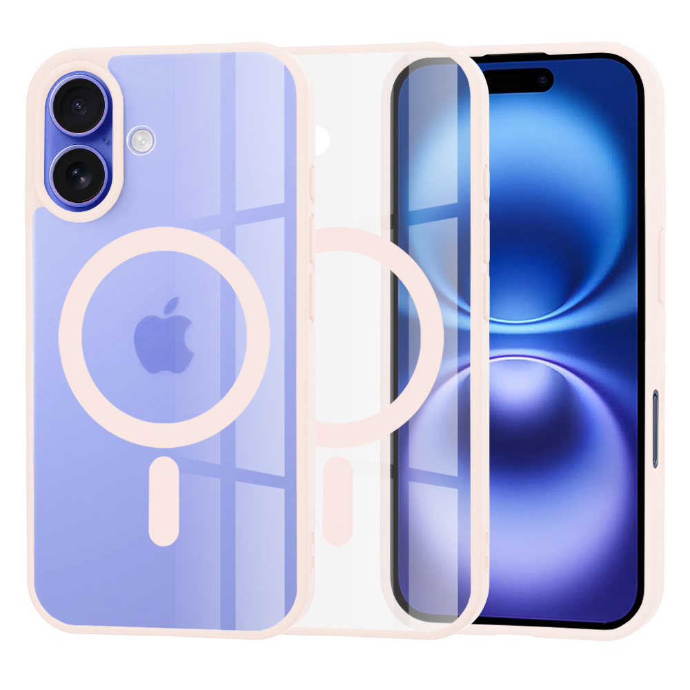 Калъф за iPhone 16 - Techsuit MagSafe Pro - Nude Розов