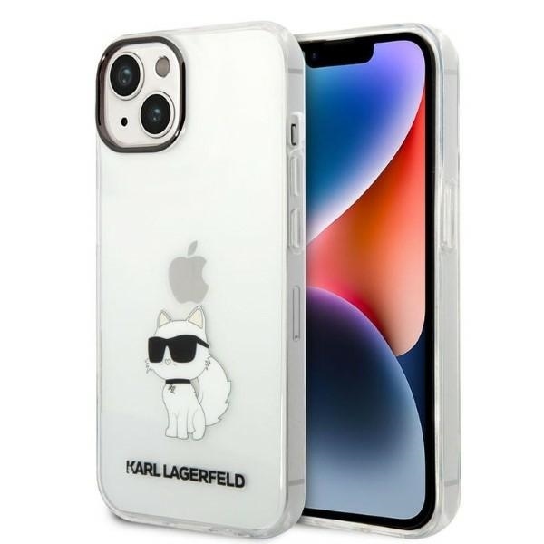 IPhone Case iPhone 14 Plus - Karl Lagerfeld Hardcase Прозрачен (KLHCP14MHNCHTCT) - Ikonik Choupette