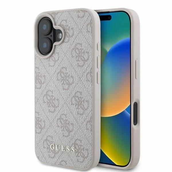 Калъф за iPhone 16 Plus - Guess Hardcase 4G Classic (GUHCP16MG4GF4GFPI) - Розов