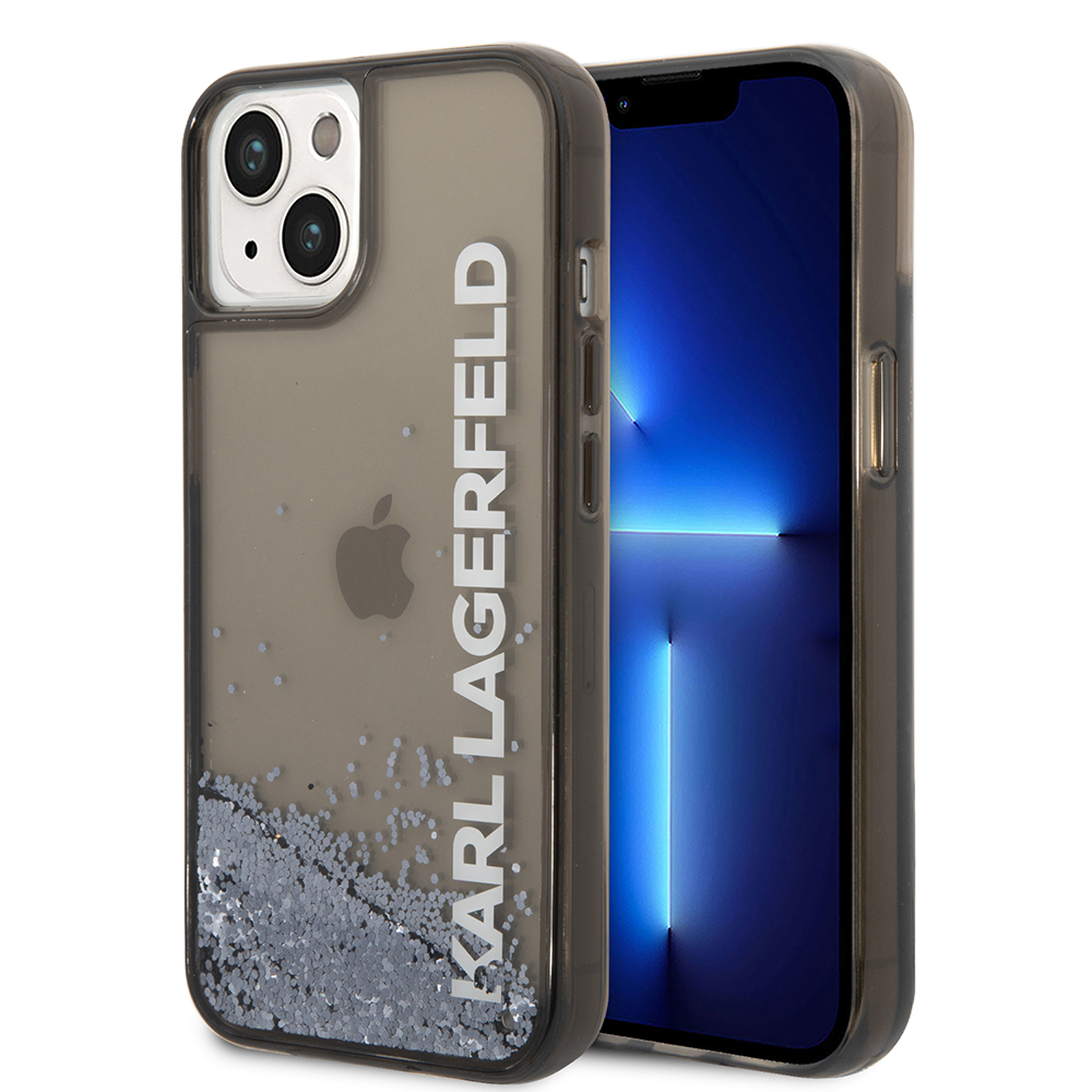 Калъф за iPhone 14 - Karl Lagerfeld Hardcase Liquid Glitter (KLHCP14SLCKKVK) - Elong