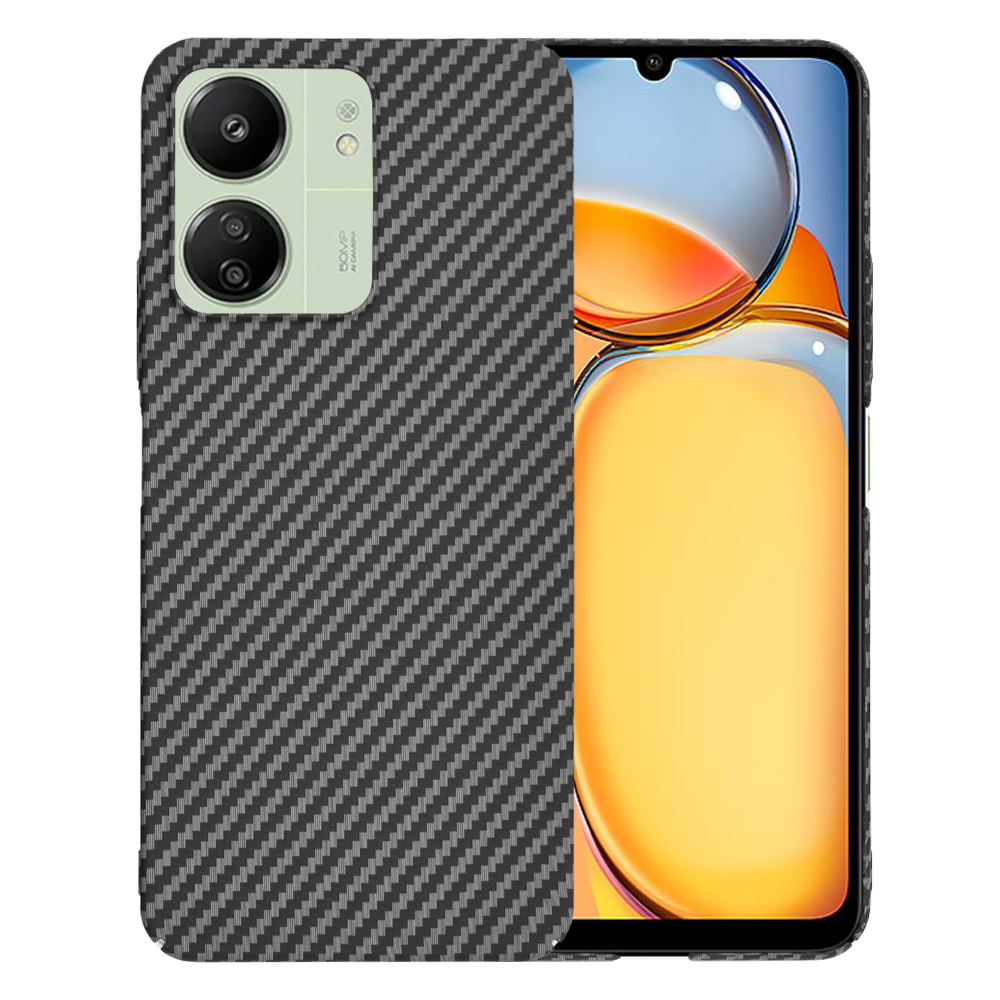Калъф за Xiaomi Redmi 13C 4G / 13C 5G / C65 - Techsuit Carbonite FiberShell - Черен