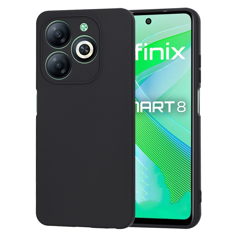 Калъф за Infinix Smart 8 - Techsuit SoftFlex - Черен
