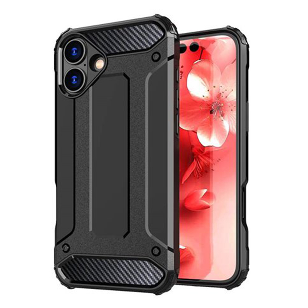 Калъф за iPhone 16 - Techsuit Hybrid Armor - Черен