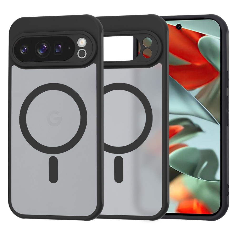Калъф за Google Pixel 9 Pro XL - Techsuit HaloFrost MagSafe MagSafe Series - Черен