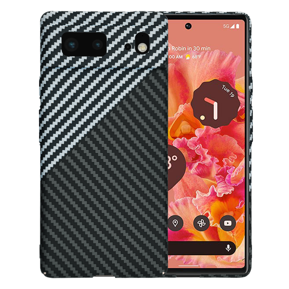 Калъф за Google Pixel 6 - Techsuit Carbonite FiberShell - Stealth Сив