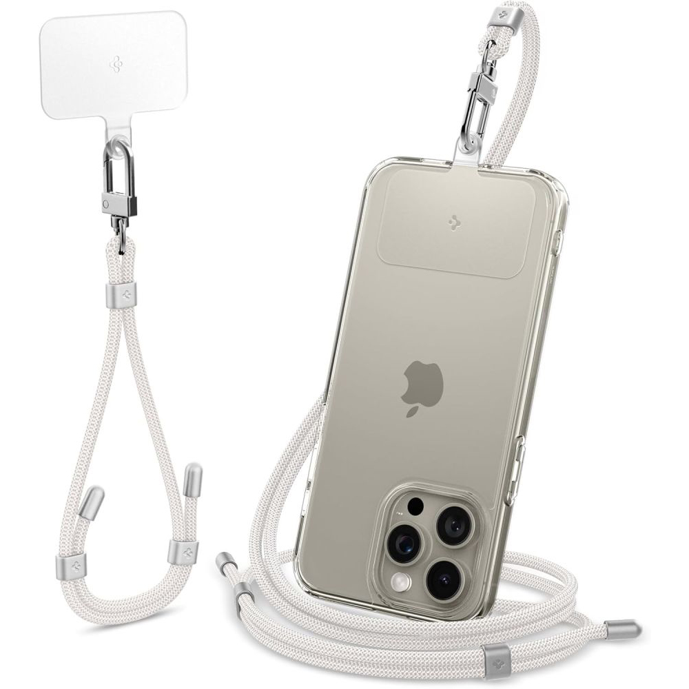 Snur за смартфон, 220 - 790mm - Spigen - Pearl Бял