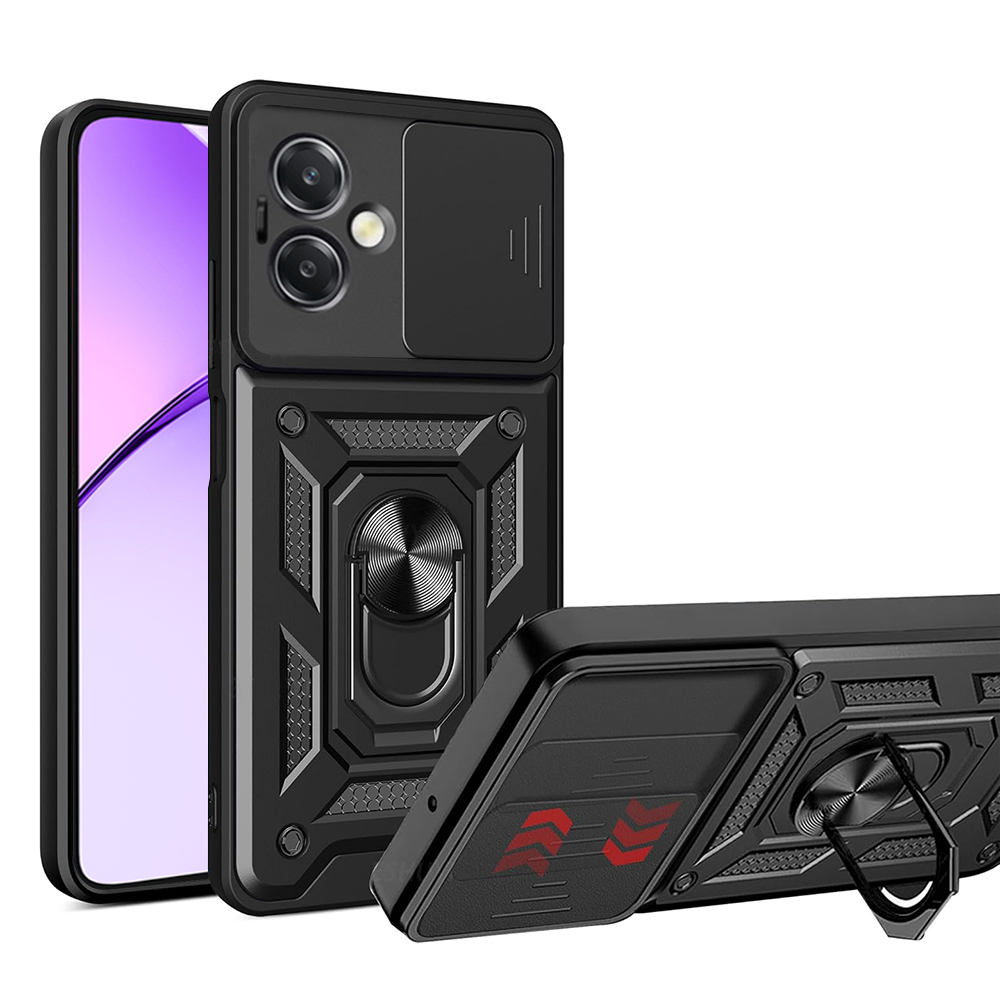 Калъф за Oppo A40 4G / A60 5G - Techsuit CamShield Series - Черен