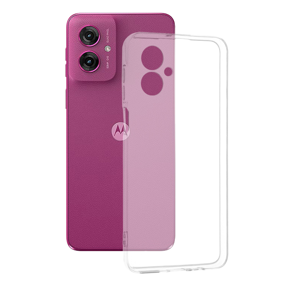 Калъф за Motorola Moto G55 - Techsuit Прозрачен Silicone - Прозрачен