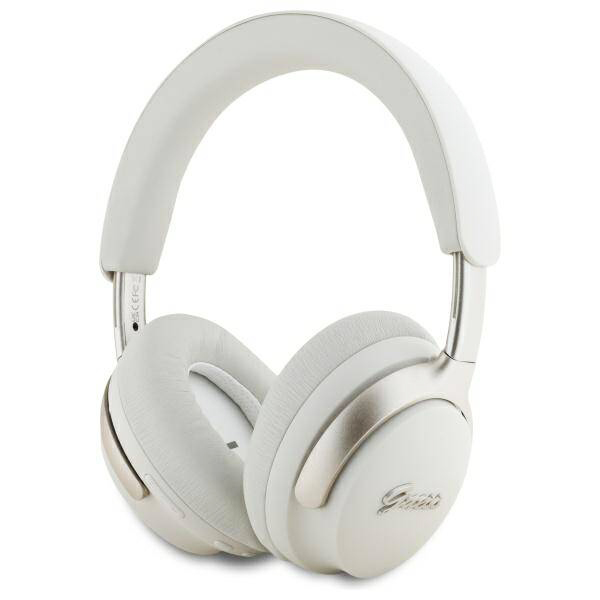 слушалки, ANC, Bluetooth - лого на Guess Metal Script (GUBHC22PSFCSME) - бежови