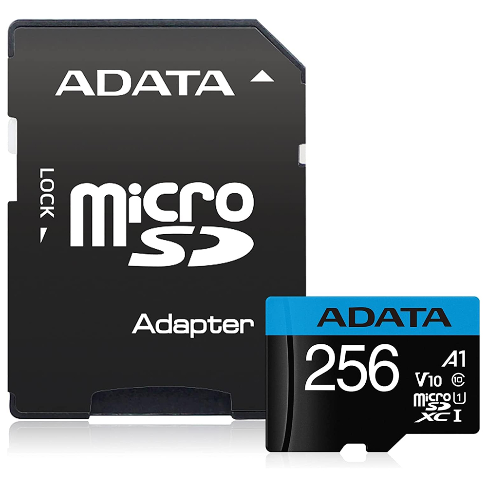Карта с памет MicroSDHXC 256GB - Adata (AUSDX256GUICICL10A1-RA1) - Черен