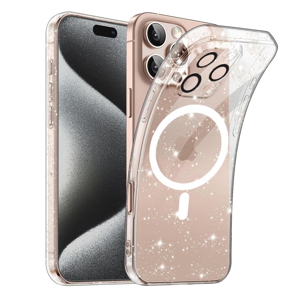 Husă Techsuit SparkleSkin MagSafe Series iPhone 16 Pro Transparenta