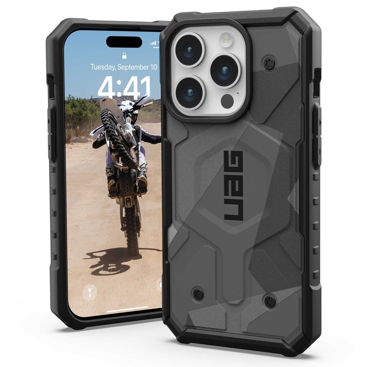 Husă UAG Pathfinder SE MagSafe iPhone 15 Pro Max Camo black