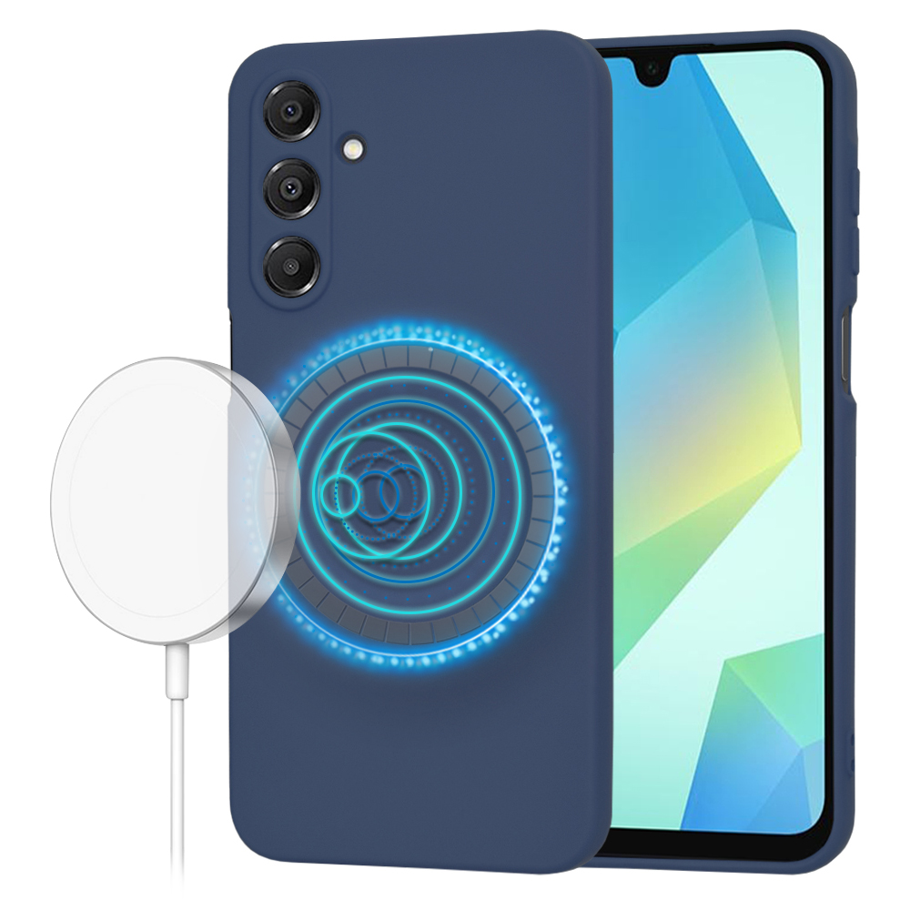 Калъф за Samsung Galaxy A16 4G / A16 5G - Techsuit SoftFlex MagSafe - Тъмносин Син