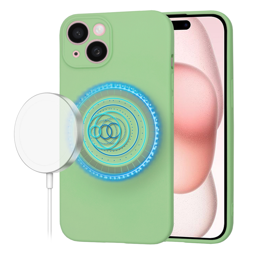 Калъф за iPhone 15 - Techsuit SoftFlex MagSafe - Mint Зелен