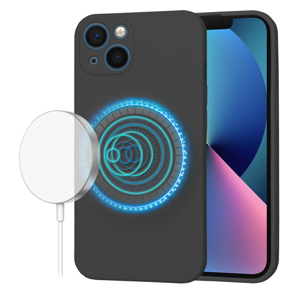 Калъф за iPhone 13 - Techsuit SoftFlex MagSafe - Черен