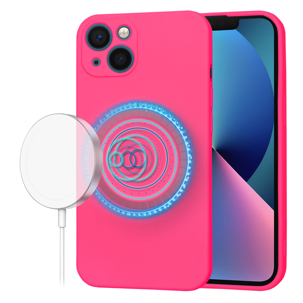 Калъф за iPhone 13 - Techsuit SoftFlex MagSafe - Hot Розов