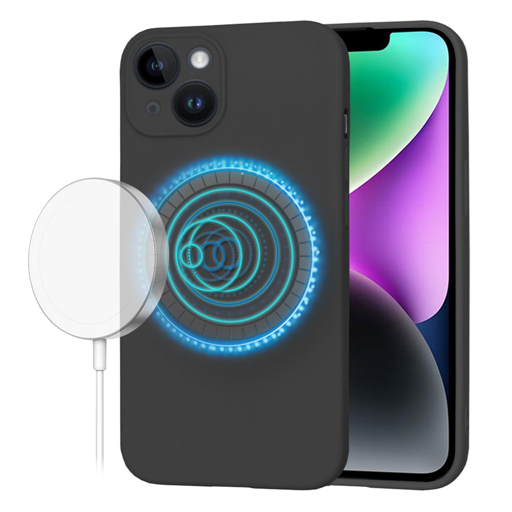 Калъф за iPhone 14 - Techsuit SoftFlex MagSafe - Черен