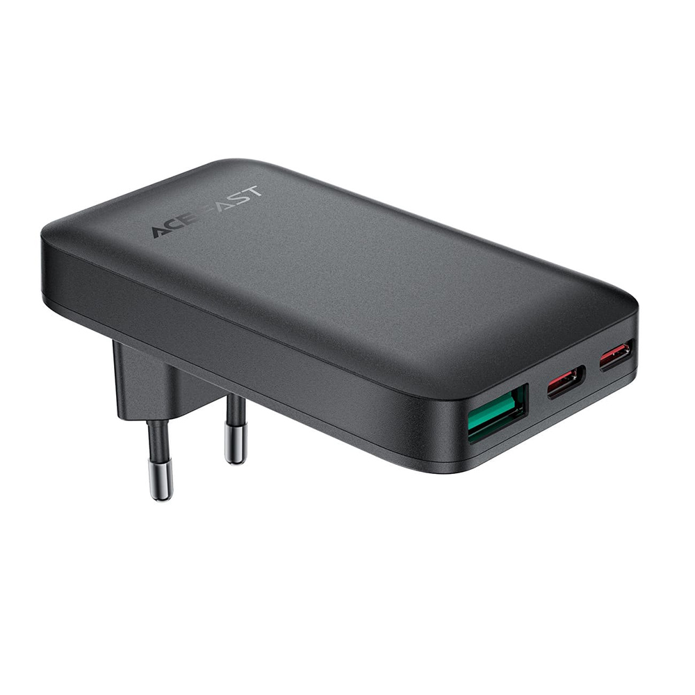 Батерия за Priza, GaN, 2x Type-C, USB, PD65W - Acefast (A100) - Черна
