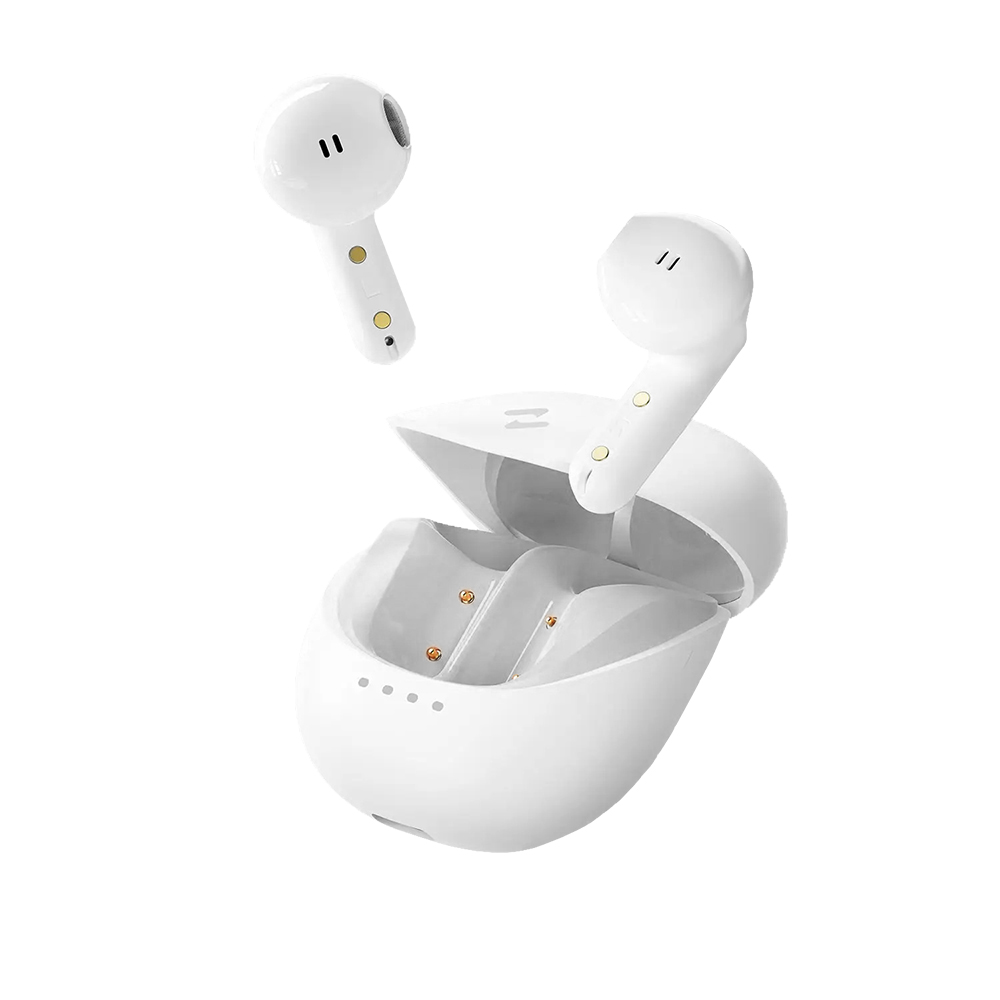 Bluetooth 5.4 безжична слушалка, TWS, ENC, Type-C, 300mAh - Havit (TW931) - бяла