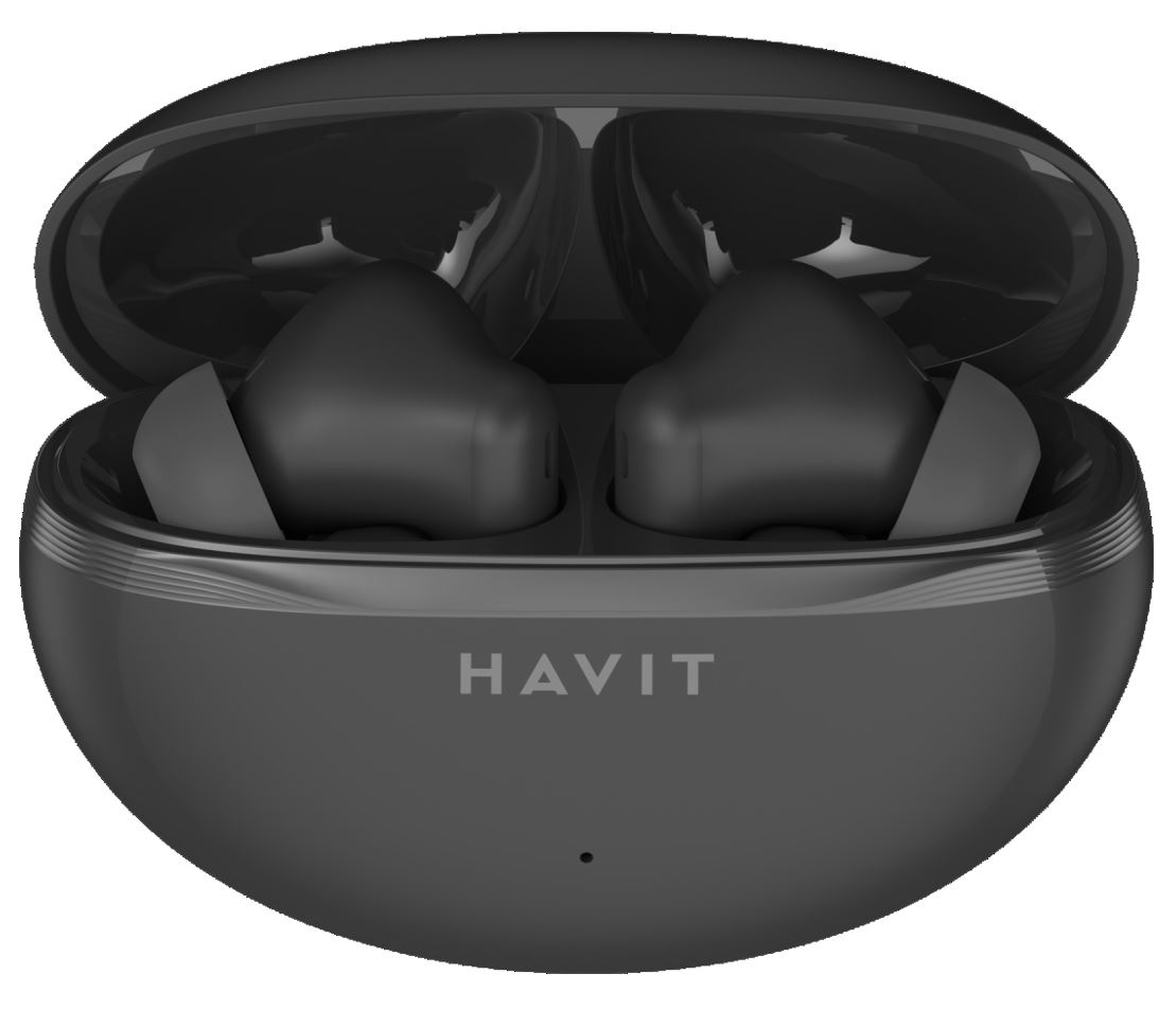 Bluetooth 5.4 TWS, ENC, Type-C, 400mAh - Havit (TW986) - Черен
