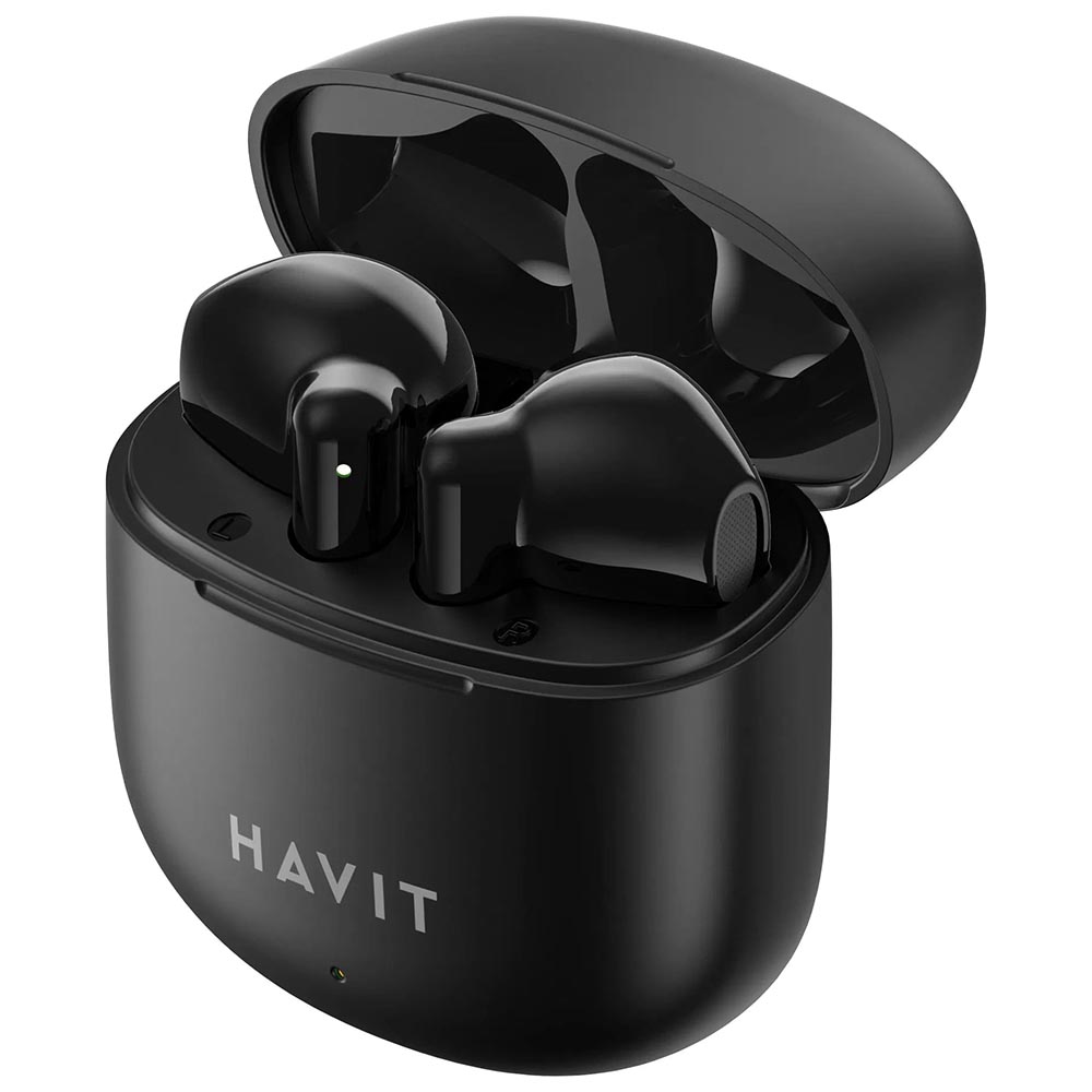 Bluetooth 5.3 безжични слушалки, TWS, USB-C, 300mAh - Havit (TW976) - черни