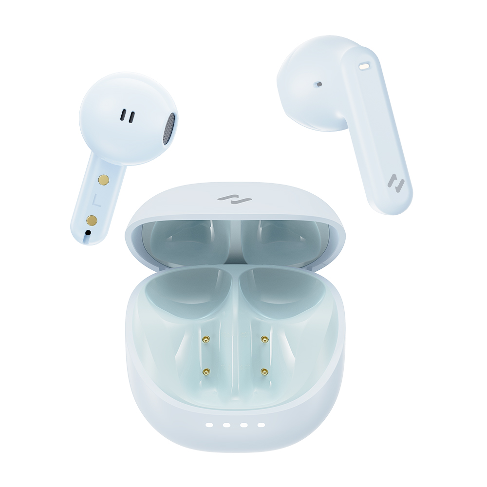 Bluetooth 5.4 безжични слушалки, TWS, ENC, Type-C, 300mAh - Havit (TW931) - сини