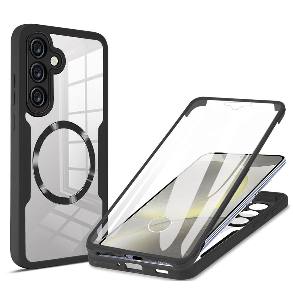 Калъф за Samsung Galaxy S25 + Капак - Techsuit ColorVerse 360 MagSafe MagSafe Series - Черен
