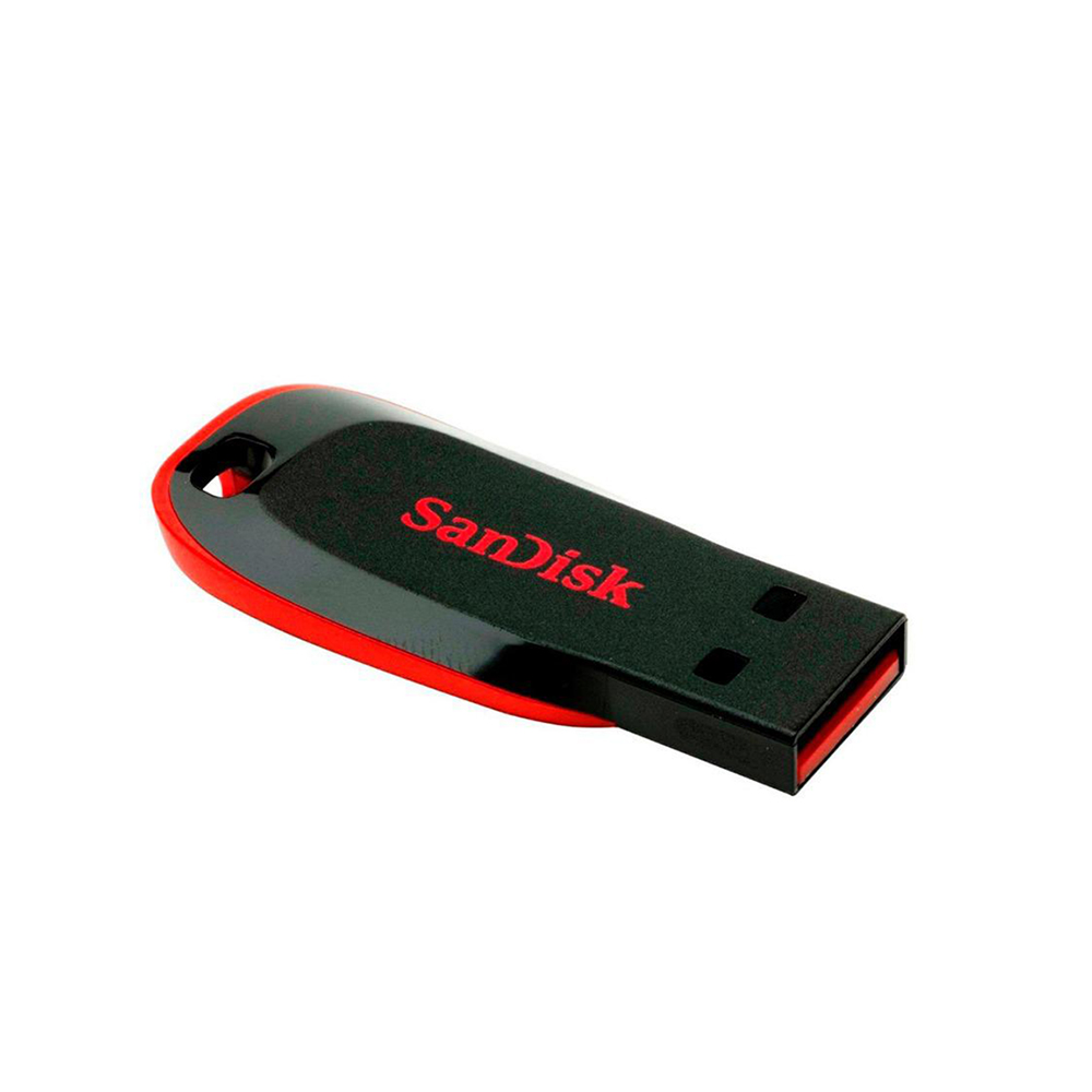 Memory Stick 16GB, USB 2.0 - SanDisk (SDCZ50-016G-B35) - черен / червен