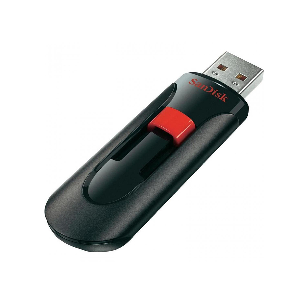 Memory Stick 32GB, USB 2.0 - SanDisk (SDCZ60-032G-B35) - черен / червен