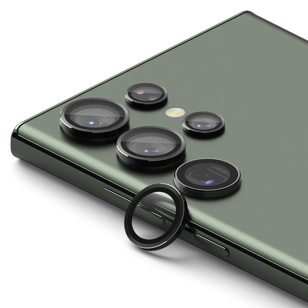 Фолио за камера за Samsung Galaxy S23 Ultra - Ringke Camera Lens Lens Frame Glass - черно