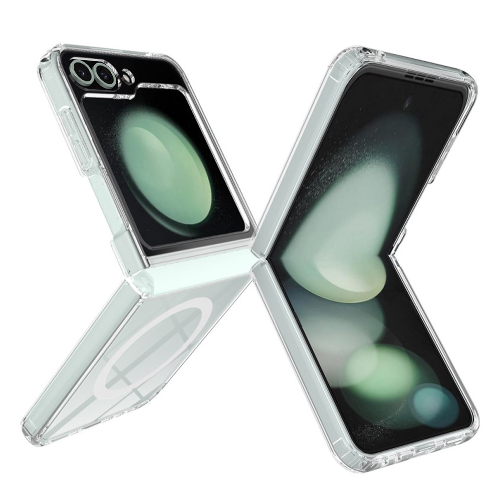 Калъф за Samsung Galaxy Z Flip6 / Flip7 FE - Techsuit MagSafe Pro - Прозрачен