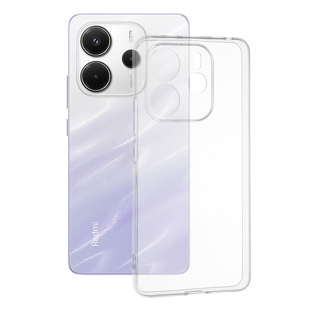 Калъф за Xiaomi Redmi Note 14 4G (регионален) - Techsuit Прозрачен Silicone - Прозрачен
