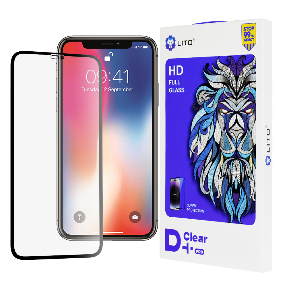 Калъф за iPhone X / iPhone XS / iPhone 11 Pro - Lito D+ Pro Прозрачен - Черен