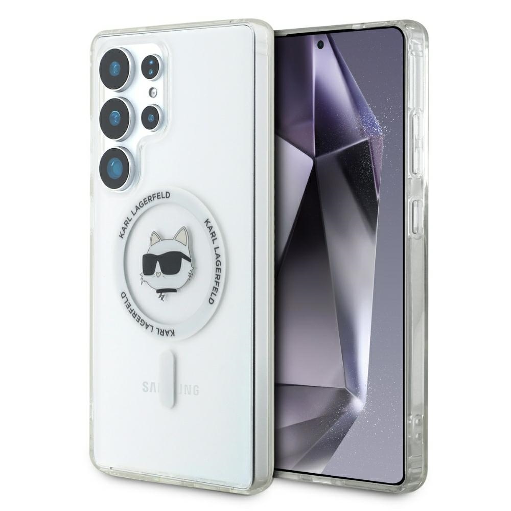 Калъф за Samsung Galaxy S25 Ultra - Karl Lagerfeld IML MagSafe (KLHMS25LHLHLSCHH) - Choupette`s Head