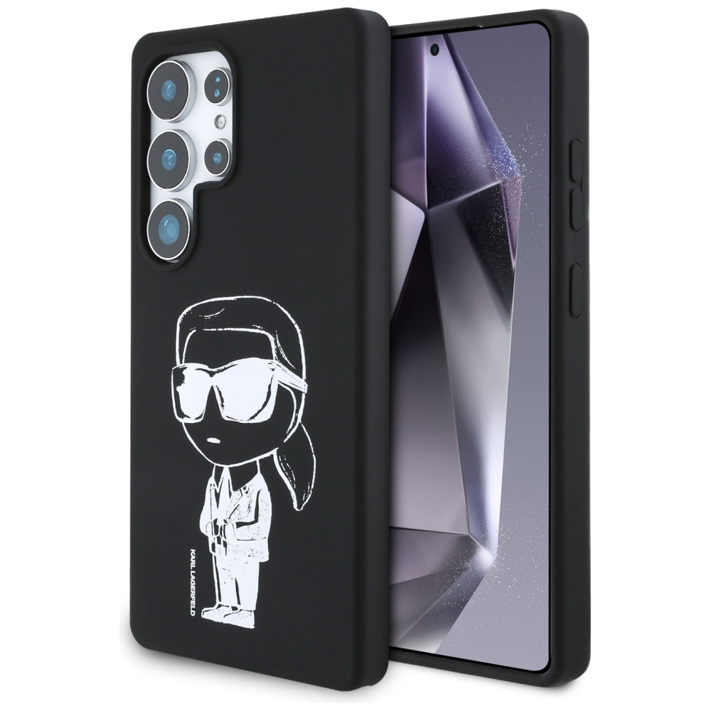 Калъф за Samsung Galaxy S25 Ultra - Karl Lagerfeld Силиконов Graffiti Graffiti MagSafe (KLHMS25LPNYKGRTK) - Ikonik