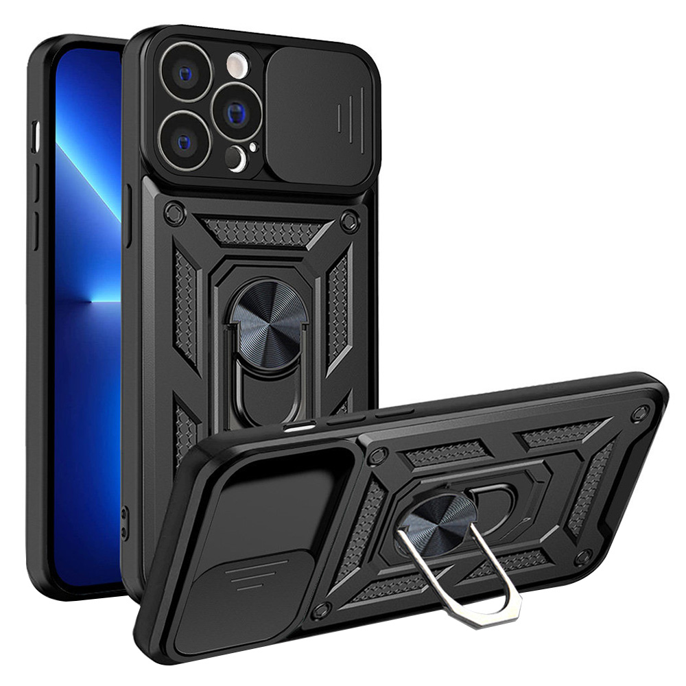 Калъф за iPhone 13 Pro - Techsuit CamShield Series - Черен