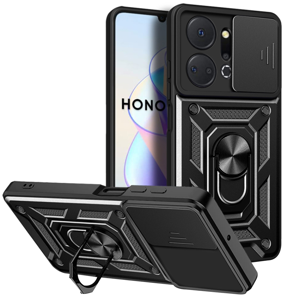 Калъф за Honor X7a - Techsuit CamShield Series - Черен