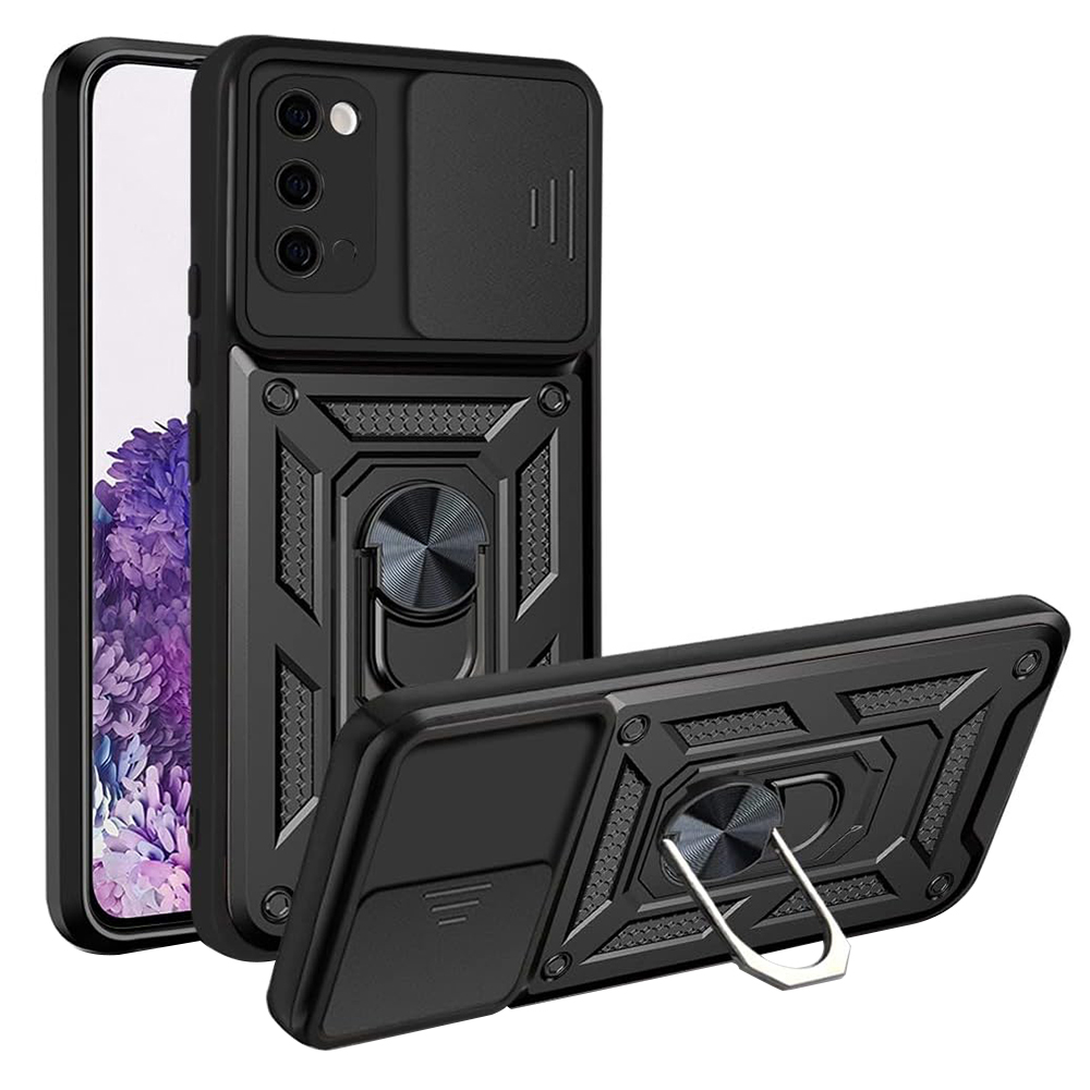 Калъф за Samsung Galaxy S20 4G / S20 5G - Techsuit CamShield Series - Черен