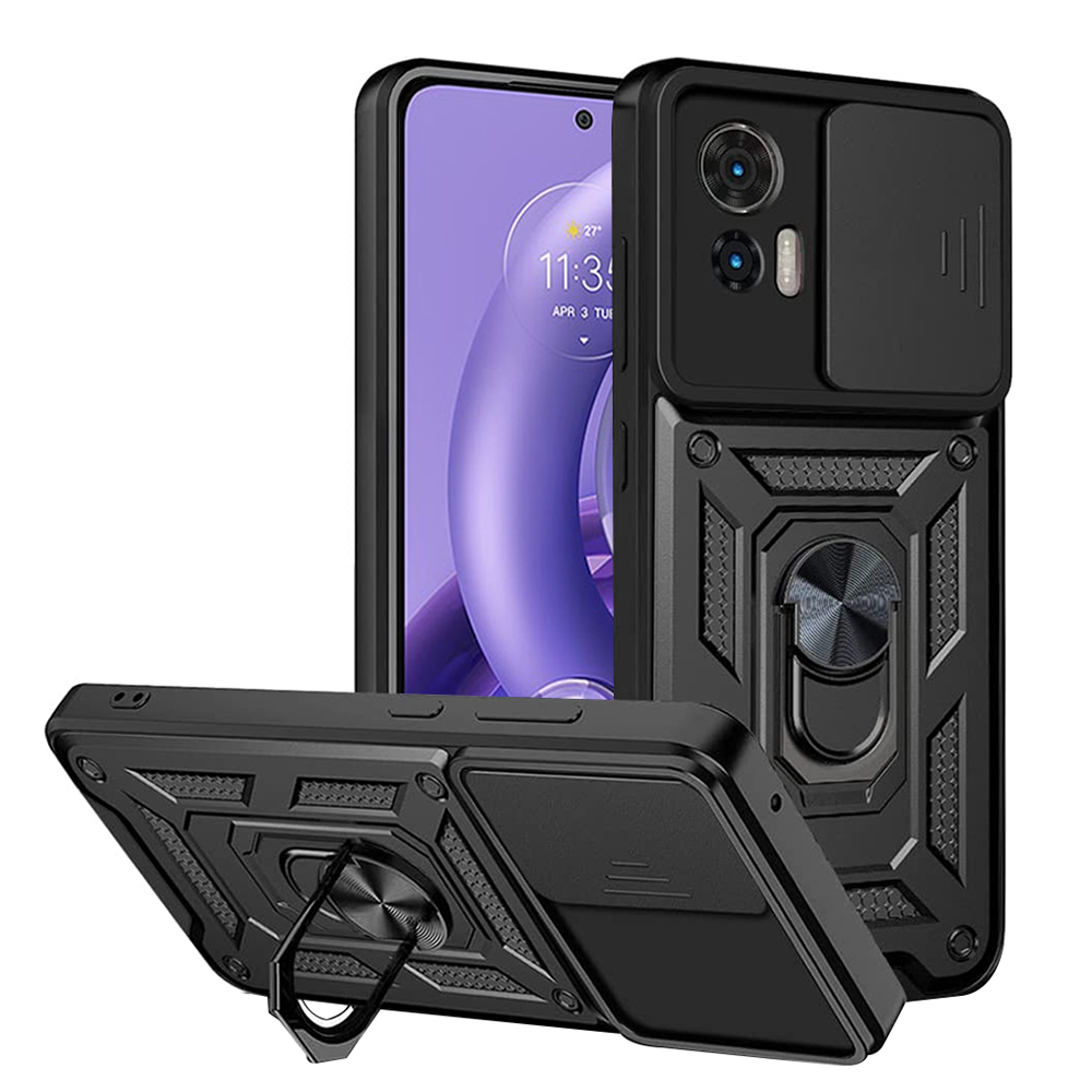 Калъф за Motorola Edge 30 Neo - Techsuit CamShield Series - Черен