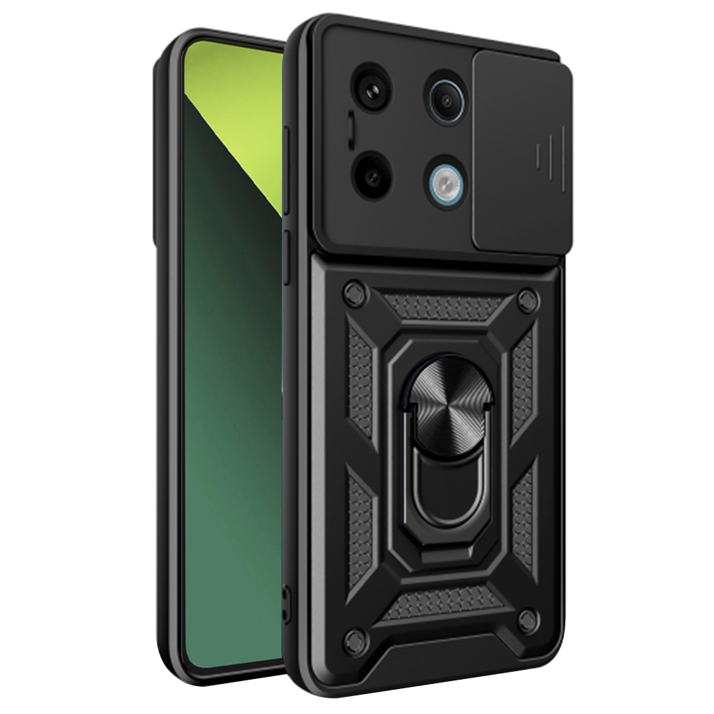 Калъф за Xiaomi Redmi Note 13 Pro 5G / Poco X6 - Techsuit CamShield Series - Черен