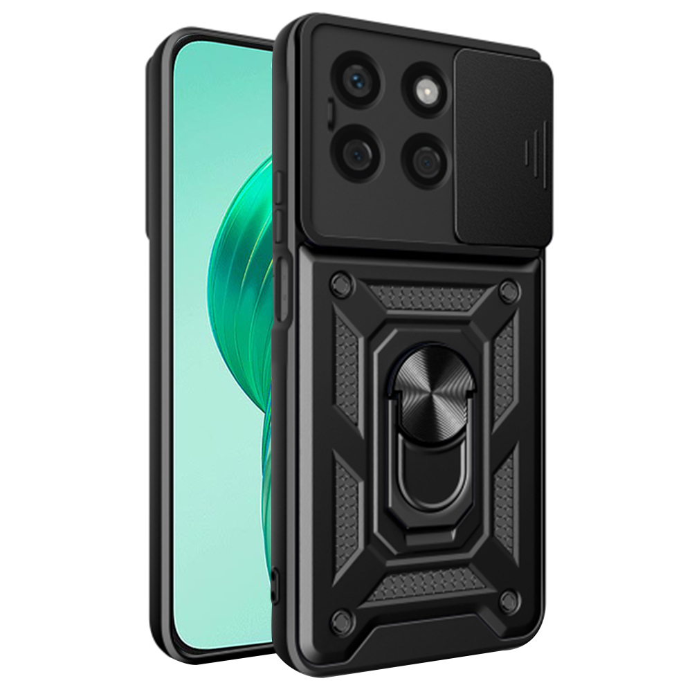 Калъф за Honor X8b - Techsuit CamShield Series - Черен