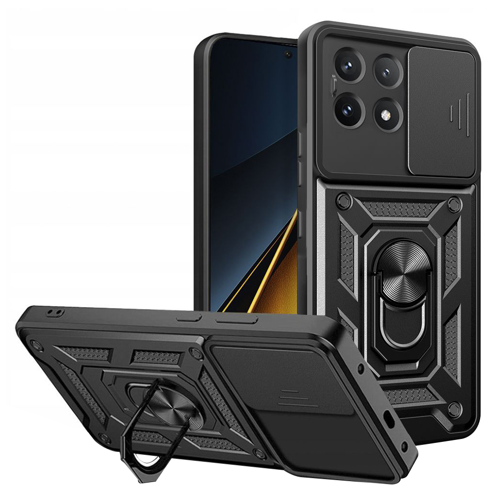 Калъф за Xiaomi Poco X6 Pro - Techsuit CamShield Series - Черен