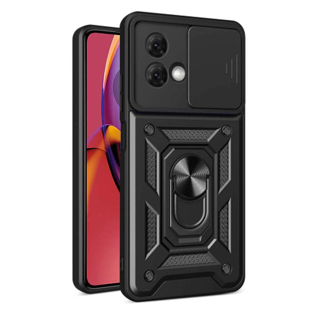 Калъф за Motorola Moto G84 - Techsuit CamShield Series - Черен