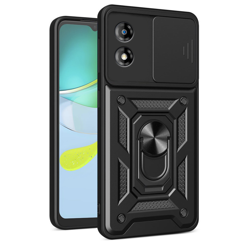 Калъф за Motorola Moto E13 - Techsuit CamShield Series - Черен