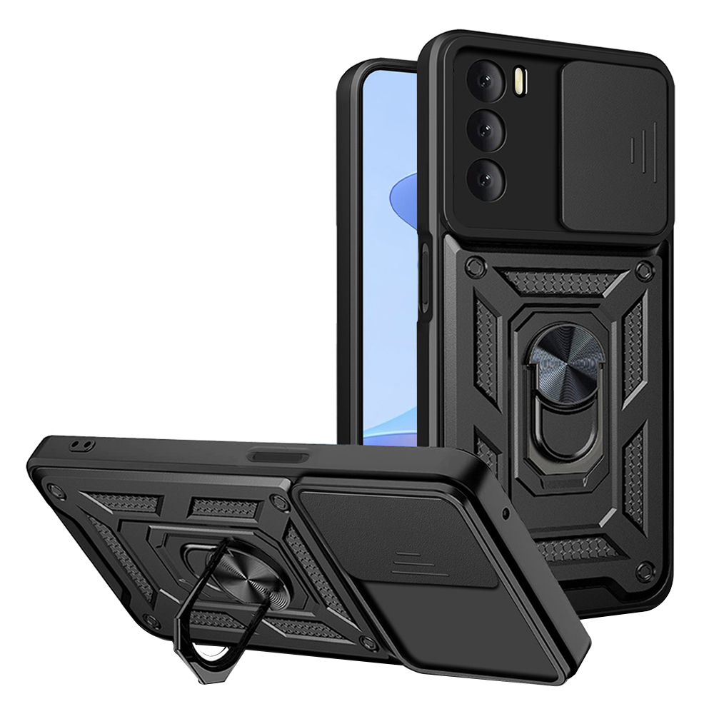 Калъф за Oppo A16 / A16s / A54s - Techsuit CamShield Series - Черен