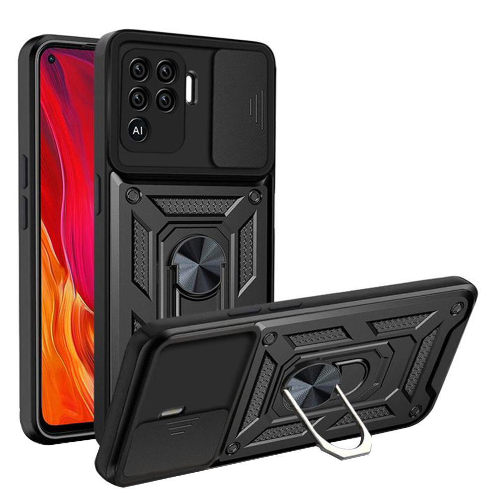Калъф за Oppo A94 4G / Reno5 Lite - Techsuit CamShield Series - Черен